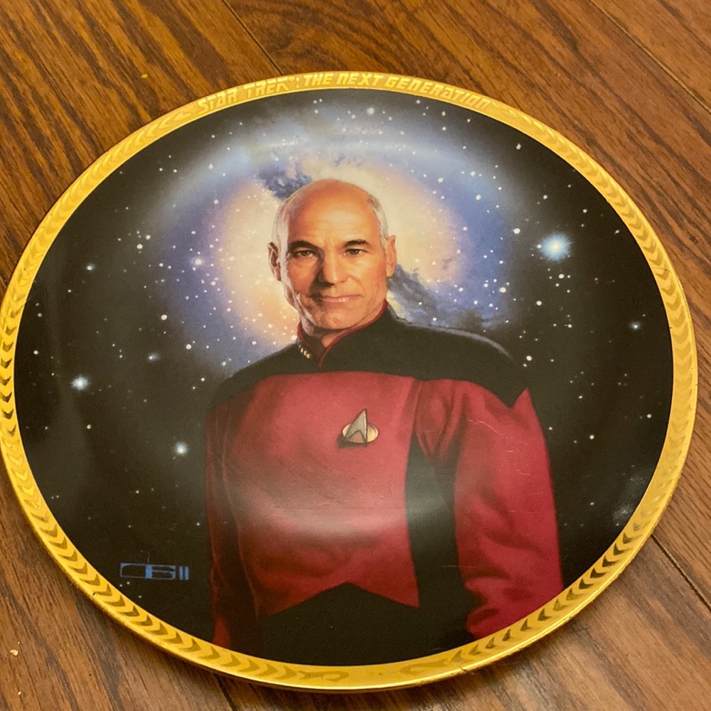 Star Trek Next Gen Captain Jean-Luc Picard Decorative Plate